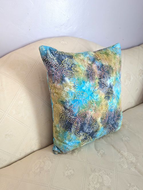 Batik Colorful Throw Pillow - Image 4