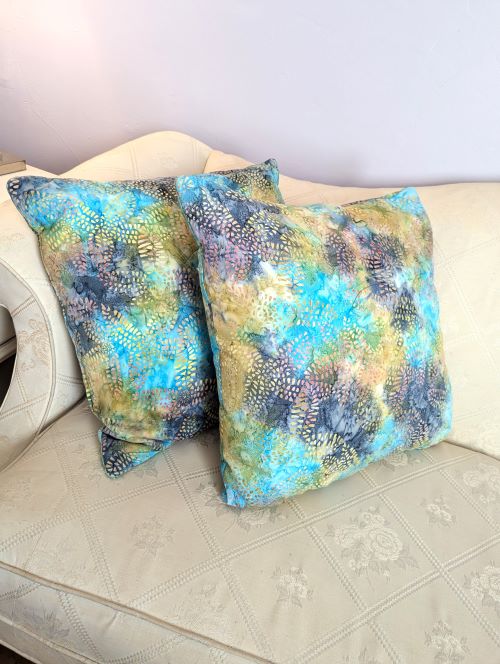 Batik Colorful Throw Pillow - Image 7
