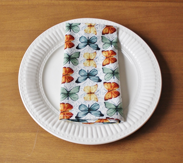 Colorful Butterfly Dinner Table Napkins - Image 5