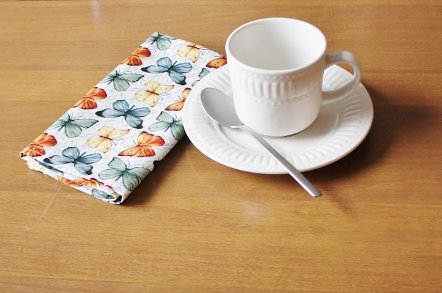 Colorful Butterfly Dinner Table Napkins - Image 2