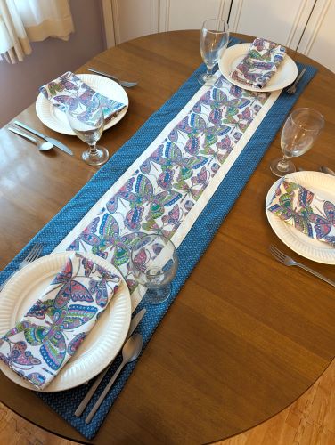Butterfly Table Runner Napkin Set - Image 6