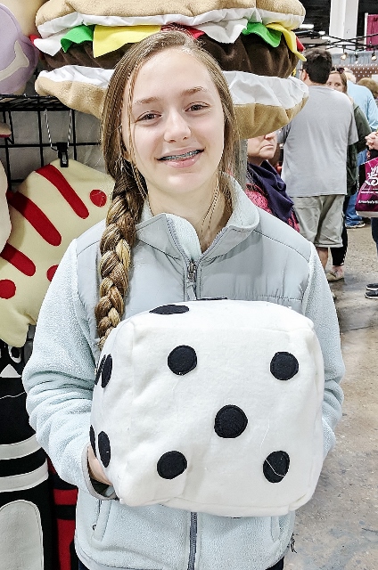 Handmade Dice Pillow - Image 3