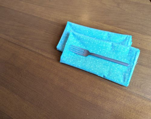 Blue and White Dinner Table Napkins - Image 9
