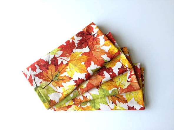 Fall Leaves Dinner Table Napkins - Image 9