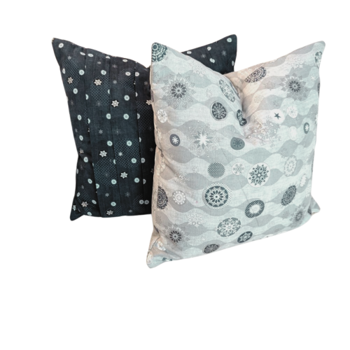 Falling Snowflakes Throw Pillows Duo - Image 7
