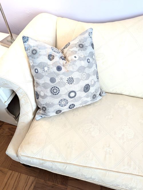 Falling Snowflakes Throw Pillow Too - Image 6