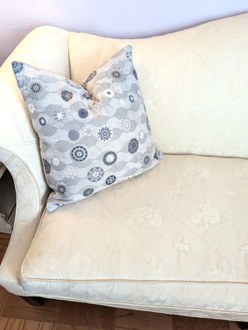 Falling Snowflakes Throw Pillow Too - Image 5