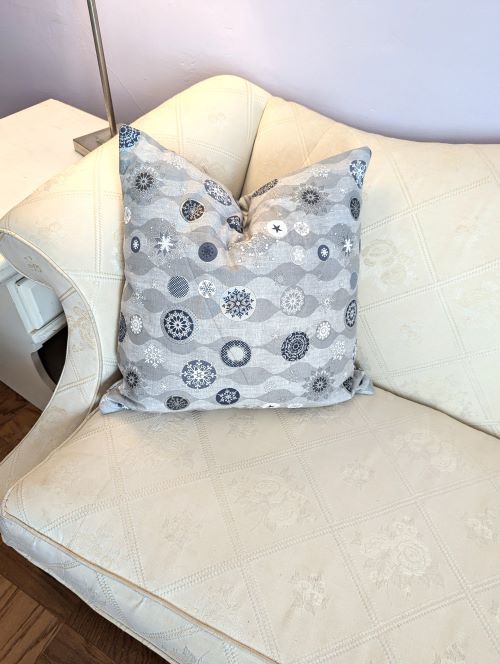 Falling Snowflakes Throw Pillow Too - Image 4