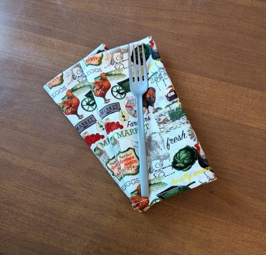 Farmer's Market Dinner Table Napkins - Image 3