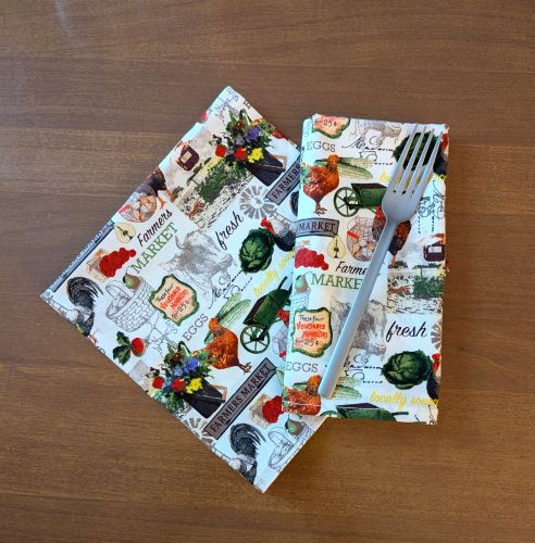 Farmer's Market Dinner Table Napkins - Image 2