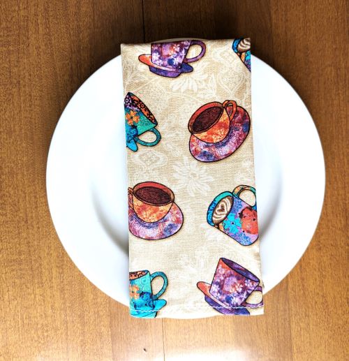 Funky Coffee Dinner Table Napkins - Image 5