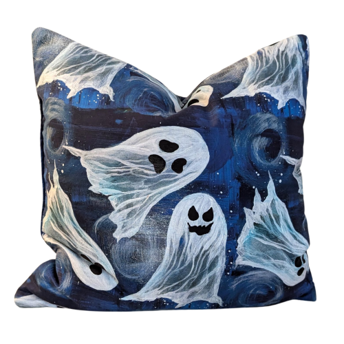 Ghost Halloween Throw Pillow - Image 10