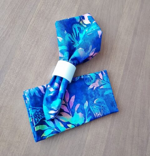 Blue Butterfly Dinner Table Napkins - Image 3
