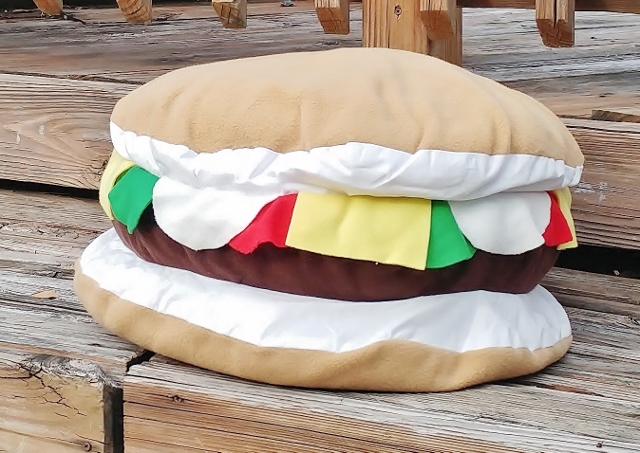 Cheeseburger Throw Pillow - Image 2