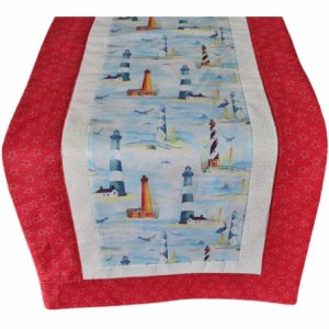 Lighthouses Table Runner 51 inch