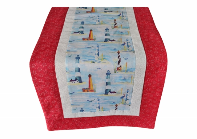 Lighthouses Table Runner 51 inch