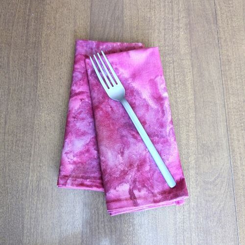 Pink Batik Dinner Table Napkins