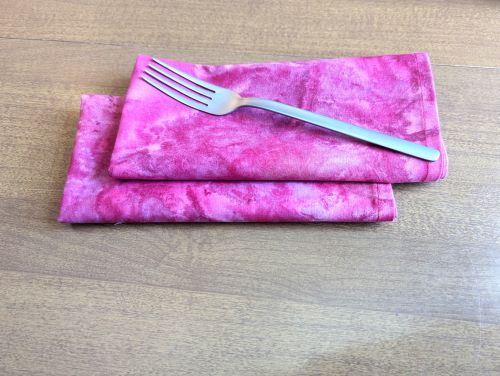 Pink Batik Dinner Table Napkins - Image 2