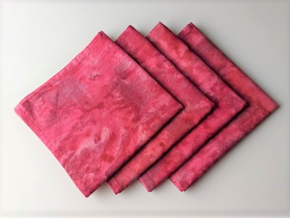 Pink Batik Dinner Table Napkins - Image 9