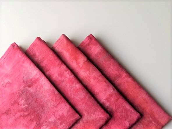 Pink Batik Dinner Table Napkins - Image 10
