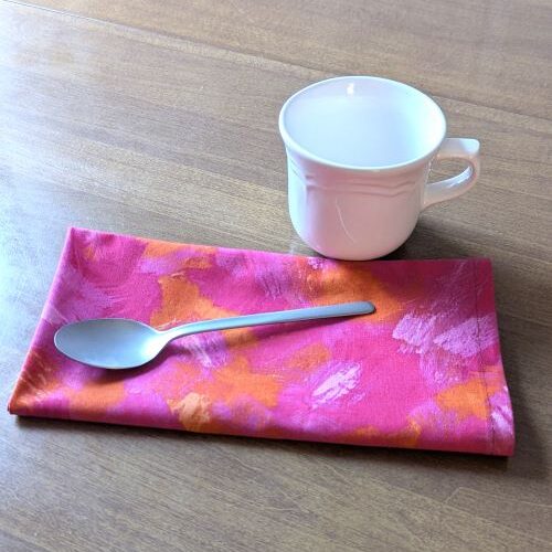 Pink Orange Dinner Table Napkins - Image 4