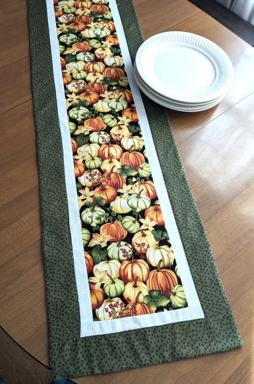 Pumpkin Table Runner Green - Image 4