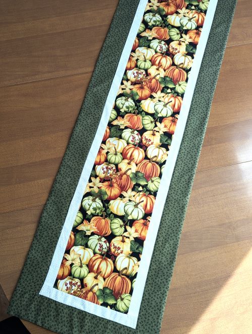 Pumpkin Table Runner Green - Image 5