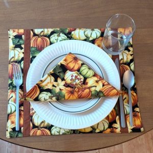 Pumpkin Placemat Napkin Set