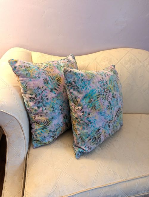 Purple Leaf Throw Pillow - Image 7