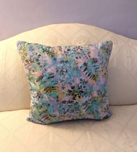 Purple Leaf Throw Pillow