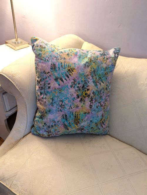 Purple Leaf Throw Pillow - Image 4