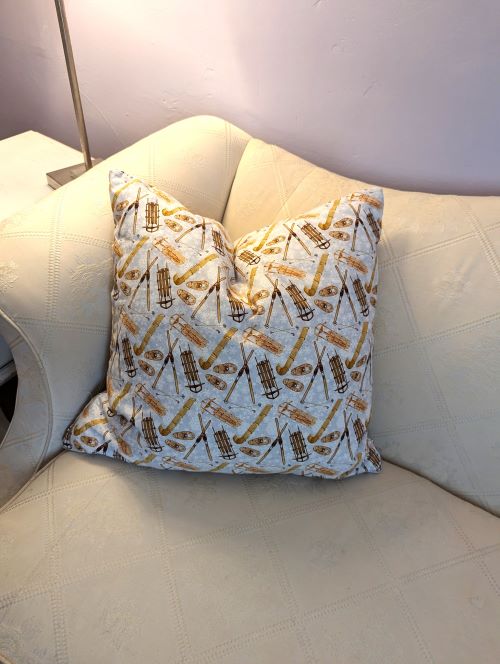 Rustic Sledding Throw Pillow - Image 3
