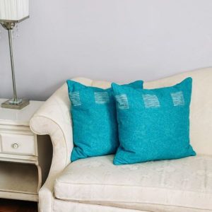 Serenity Blue Throw Pillows Set