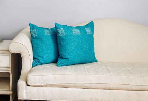 Serenity Blue Throw Pillow - Image 4