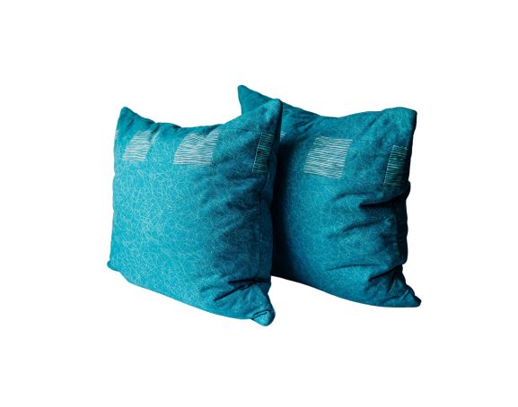 Serenity Blue Throw Pillows Set - Image 5