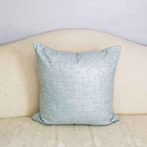 Silver Metallic Throw Pillow