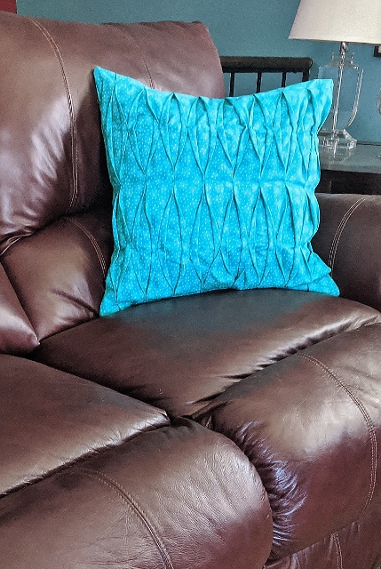 Stars on Teal Throw Pillow - Image 2