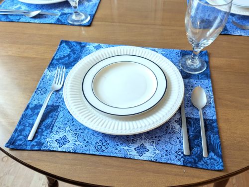 Stone Blue Dining Table Placemats - Image 4