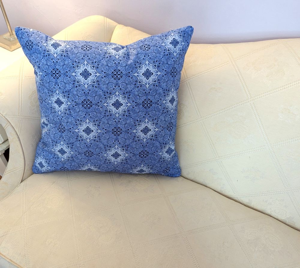 Stone Blue Throw Pillow - Image 5