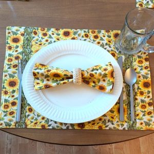 Sunflower Placemats Napkin Set