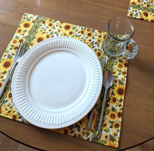 Sunflower Dining Table Placemats