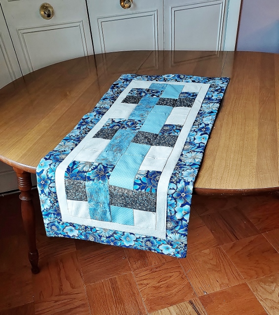 Victoria Floral Modern Table Runner 42 in - Image 2