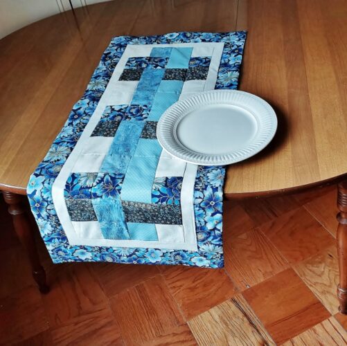 Victoria Floral Modern Table Runner 42 in
