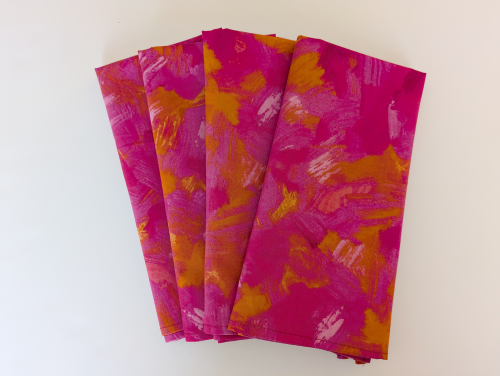 Pink Orange Dinner Table Napkins - Image 10