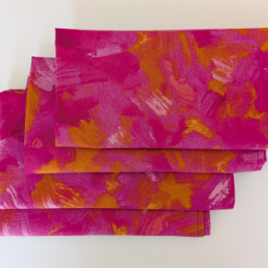 Sunset Pink Dinner Table Napkins