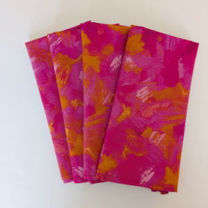 Pink Orange Dinner Table Napkins