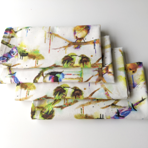 Stained Glass Bird Dinner Table Napkins