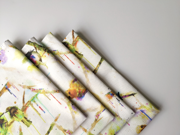 Stained Glass Bird Dinner Table Napkins - Image 5