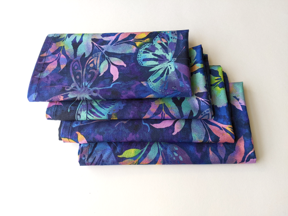 Blue Butterfly Dinner Table Napkins - Image 12