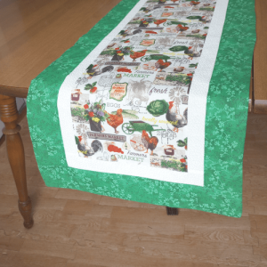 Farmers Market Table Runner Green